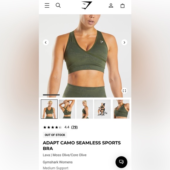 SOLD Gymshark Adapt Seamless Sports Bra - Picture 5 of 5